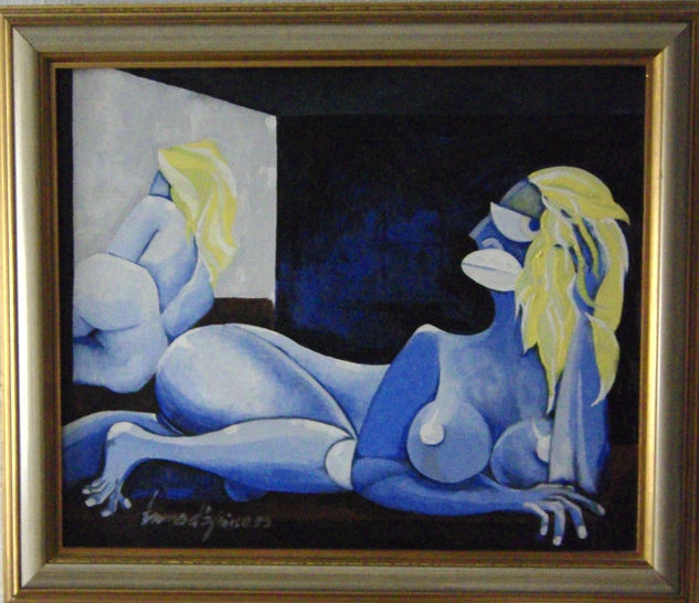 mujer y el espejo Oil Canvas Nude Paintings