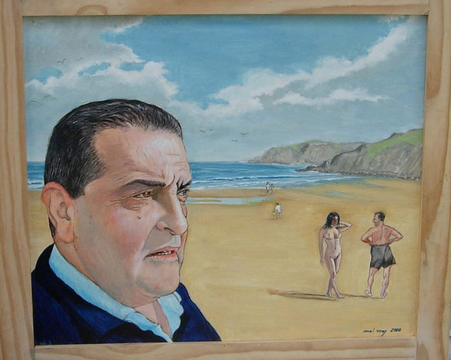 La mar de cerca Oil Canvas Portrait