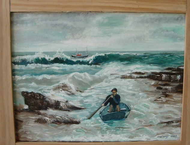 Embarque Oil Canvas Marine Painting