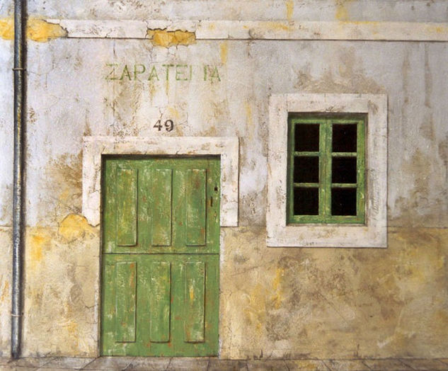 LA PUERTA DE LA ZAPATERÍA. Oil Canvas Landscaping