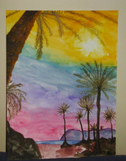 ibiza Watercolour Paper Landscaping