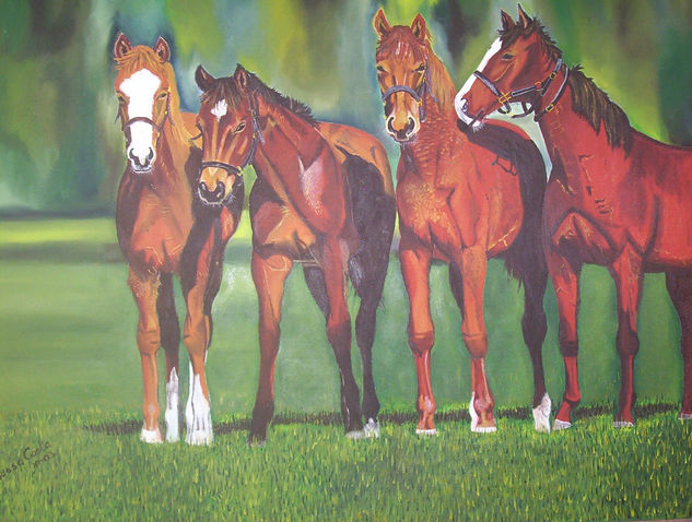 fraternidad Oil Canvas Animals