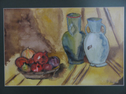 Bodegón con caquis