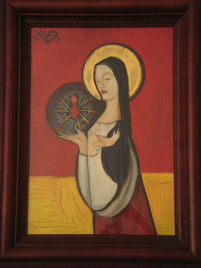 Madonna Dolorosa Óleo Tabla Otros