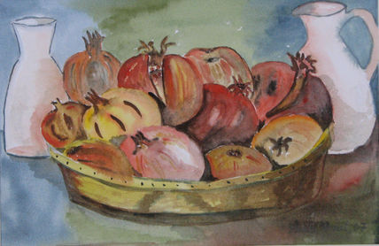 Frutera con Caquis