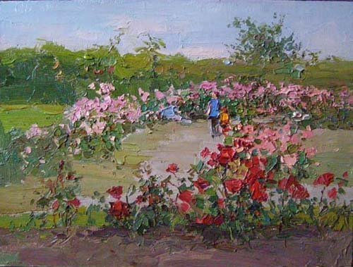 Rosaleda Oil Canvas Landscaping