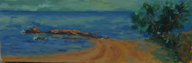 platja morro de gos de l'Ampolla Oil Canvas Marine Painting