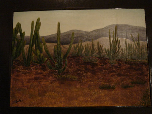 desierto de sonora Oil Canvas Landscaping