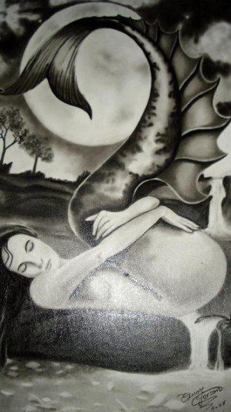 Sirena de luna llena