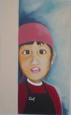 diana chef Acrylic Canvas