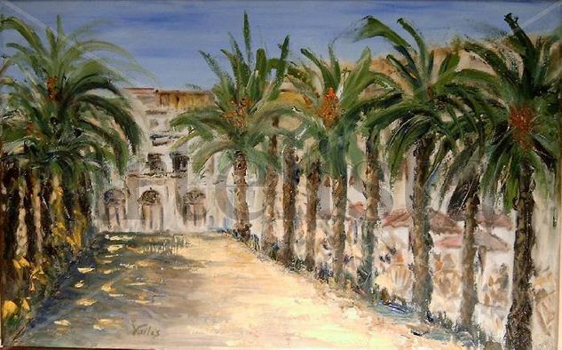 PASEO DE LLORET DE MAR Oil Canvas Landscaping