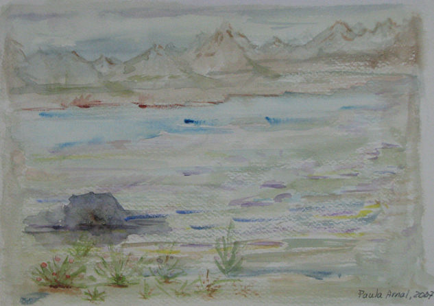 Roca en la Pradera Watercolour Paper Landscaping