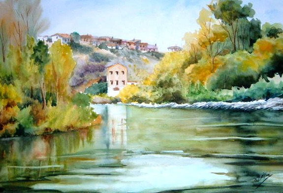 SIMANCAS Watercolour Canvas Landscaping