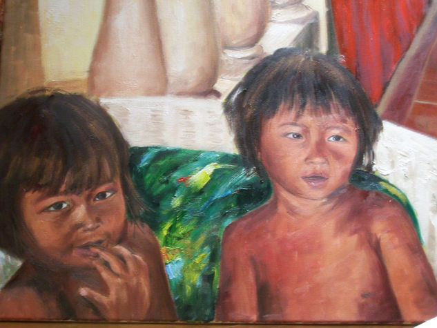 Niños 4 Óleo Lienzo Retrato