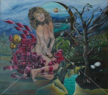 seduccion Óleo Lienzo Paisaje