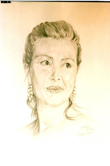 ANABEL RODRIGUEZ Pencil (Black) Paper Portrait