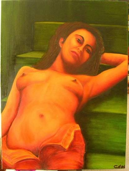 chica del rincón Oil Canvas Nude Paintings