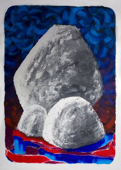 Mamá piedra Acrylic Canvas Landscaping