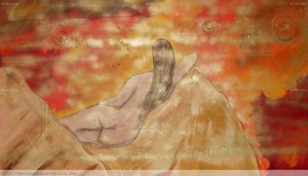 Mirando al horizonte Acrylic Textile Nude Paintings