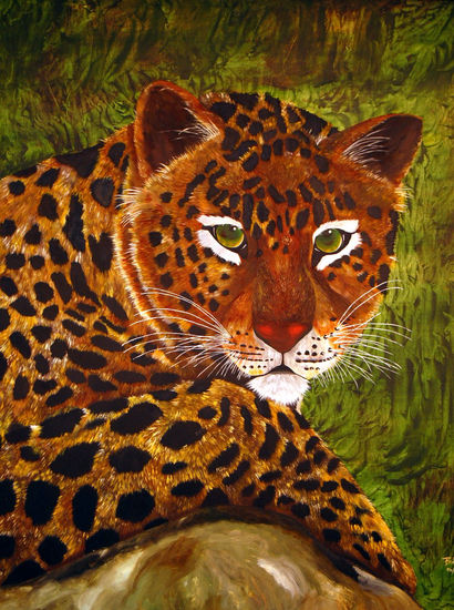 Pantera del Amazonas Oil Panel Animals