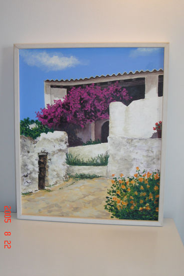 Porche ibicenco I Oil Canvas Landscaping