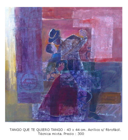 TANGO QUE TE QUIERO TANGO Acrílico Tabla