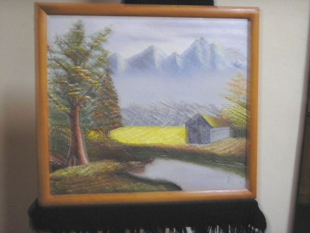 paisaje de montaña Oil Canvas Landscaping