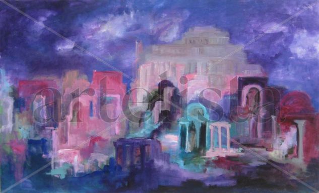 Nocturno Romano Acrylic Canvas Landscaping