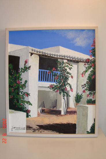 Porche ibicenco II Oil Canvas Landscaping