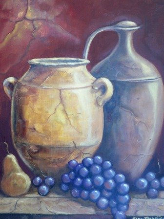 BODEGON CON UVAS 