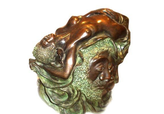 La hija del sol y de la luna Bronze Figurative