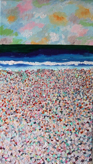 La playa Oil Canvas Marine Painting