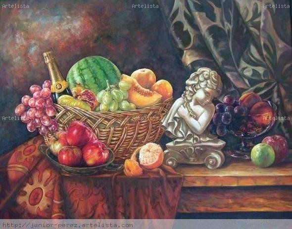 bodegon con figura Oil Canvas Still Life Paintings