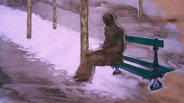 en el parque 1 Oil Canvas Figure Painting