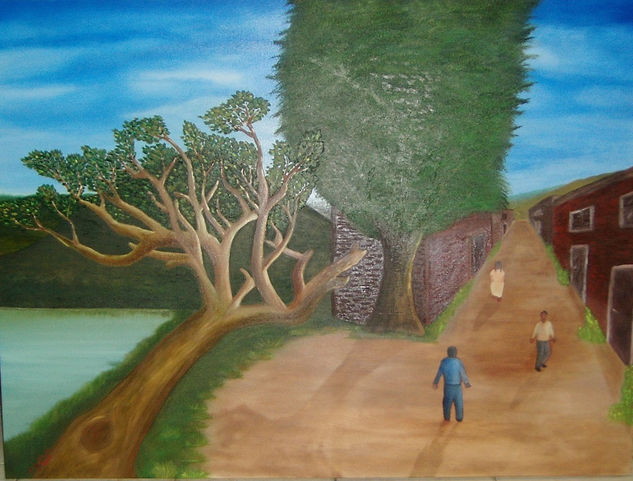 Paisaje de Oaxaca Oil Canvas Landscaping