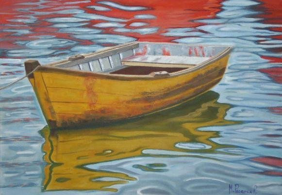 Bote Amarillo Oil Canvas Landscaping