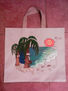 Bolsa playera pintada a mano