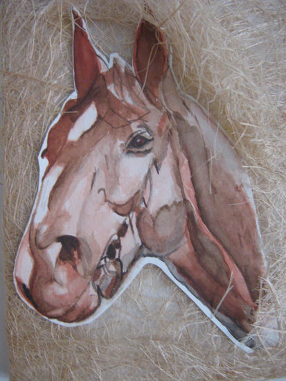 Cavalo Watercolour Textile Animals