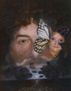 Autorretrato al amanecer con mariposa