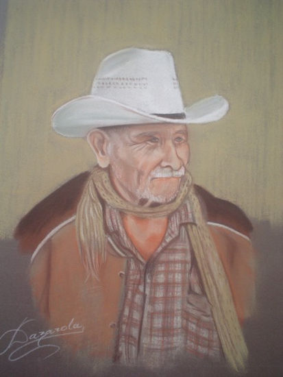 Don Teo Pastel Papel Retrato