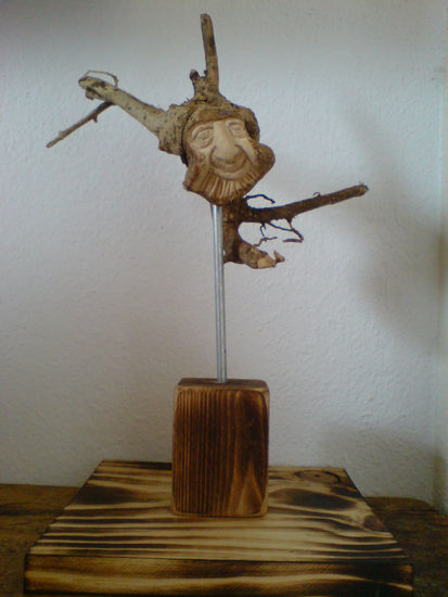 Caída libre Wood Figurative