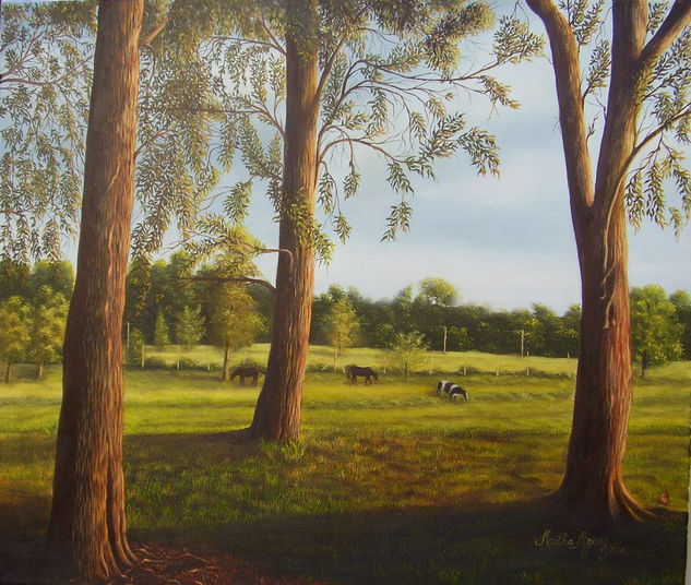 Campo Argentino Oil Canvas Landscaping