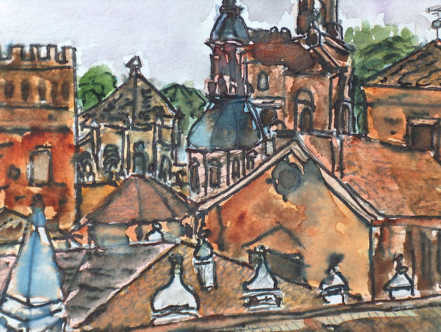 MONASTERIO DE GUADALUPE Watercolour Paper Landscaping