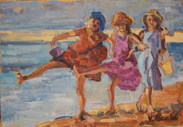 "Niñas junto al mar" 