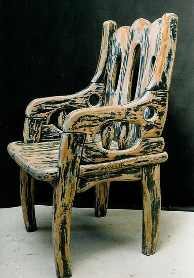 Sillon despintado Madera Figurativa