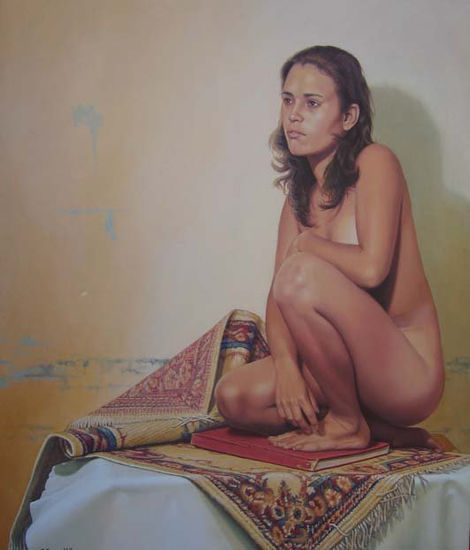 A cuestas de la historia Oil Canvas Nude Paintings