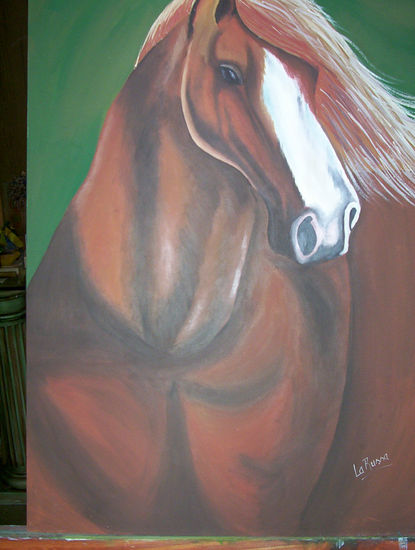 CABALLO Oil Panel Animals