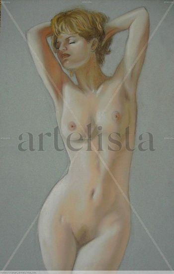 Despertar Pastel Paper Nude Paintings