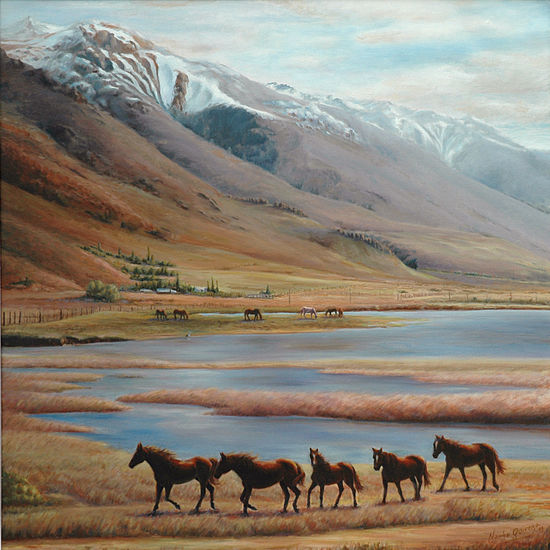 Inmensidad patagónica Oil Canvas Landscaping