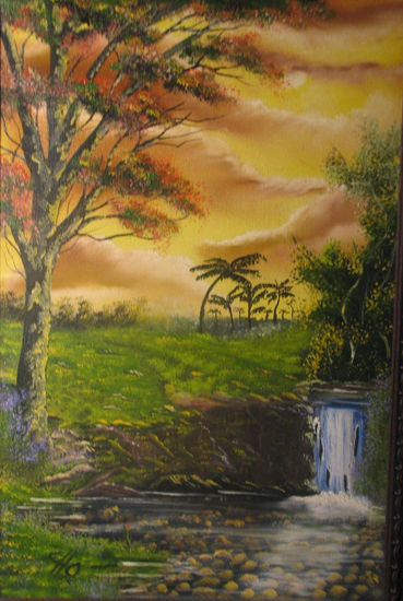 rios del atlantico Oil Canvas Landscaping